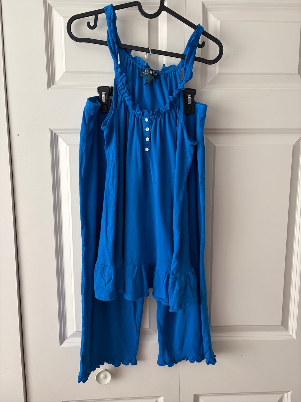 Lauren by Ralph Lauren Ruffle Pajama Set